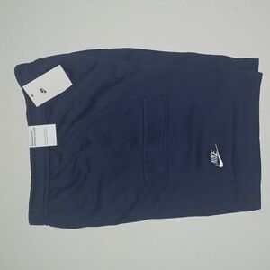 Nike Fleece Cargo Shorts Size-S Color-Blue NWT